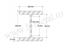 Profil HEM zincat 120 mm 2